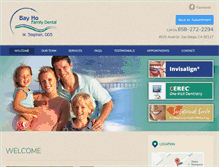 Tablet Screenshot of bayhofamilydental.com